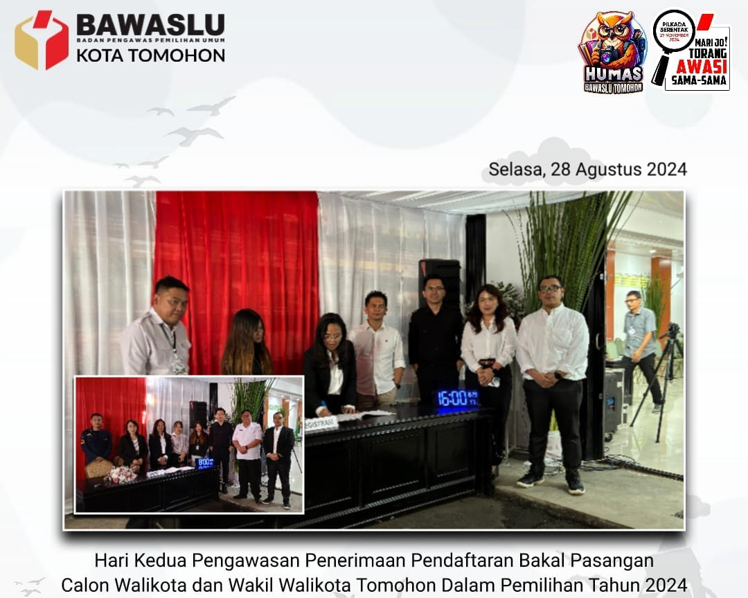 Meski Tidak Ada Bapaslon Yang Mendaftar, Bawaslu Tetap Hadir di KPU Untuk Pengawasan 121 hari kedua pendaftaran