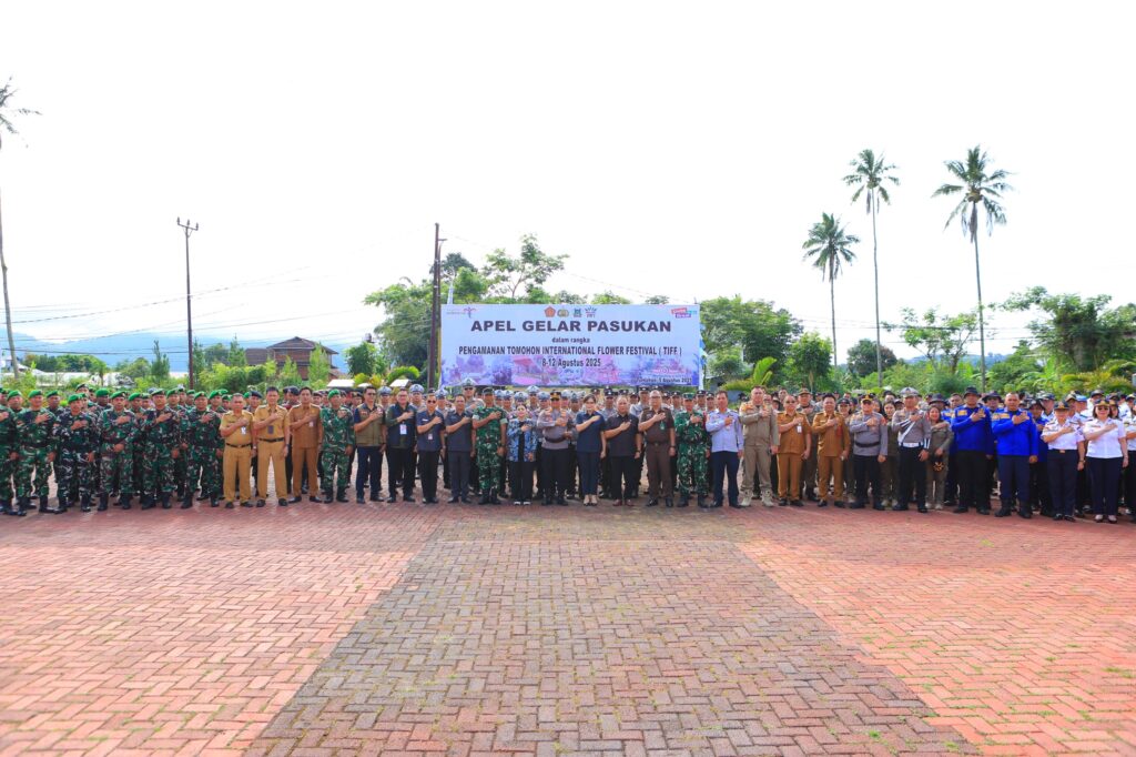 Pastikan TIFF 2025 Aman dan Kondusif, Polres Tomohon Gelar Apel Pasukan Pengamanan 121 gelar pasukan 5