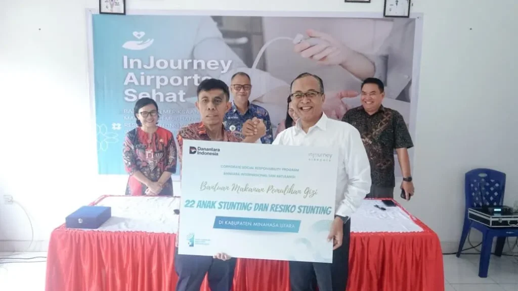 Bandara Sam Ratulangi Peduli Kesehatan, Gelar Pelayanan Keliling dan Tangani Stunting di Masyarakat Sekitar 122 BANDARA SAMRAT FOTO C STUNTING