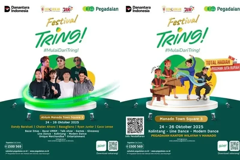 Pegadaian Manado Gelar Festival Tring! Banjir Hadiah dan Hiburan 120 pegadaian tring
