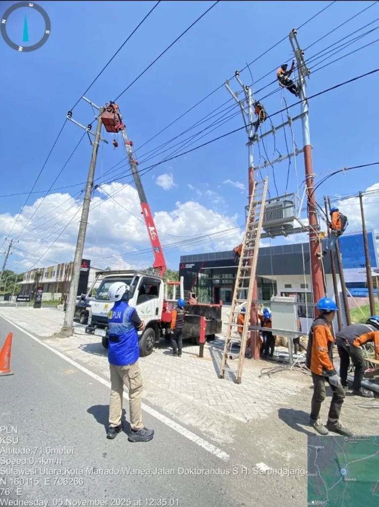 Wujudkan Pelayanan Prima Bagi Pelanggan, PLN ULP Manado Selatan Gercep Atasi Gangguan di PT Telkom 121 1000442829