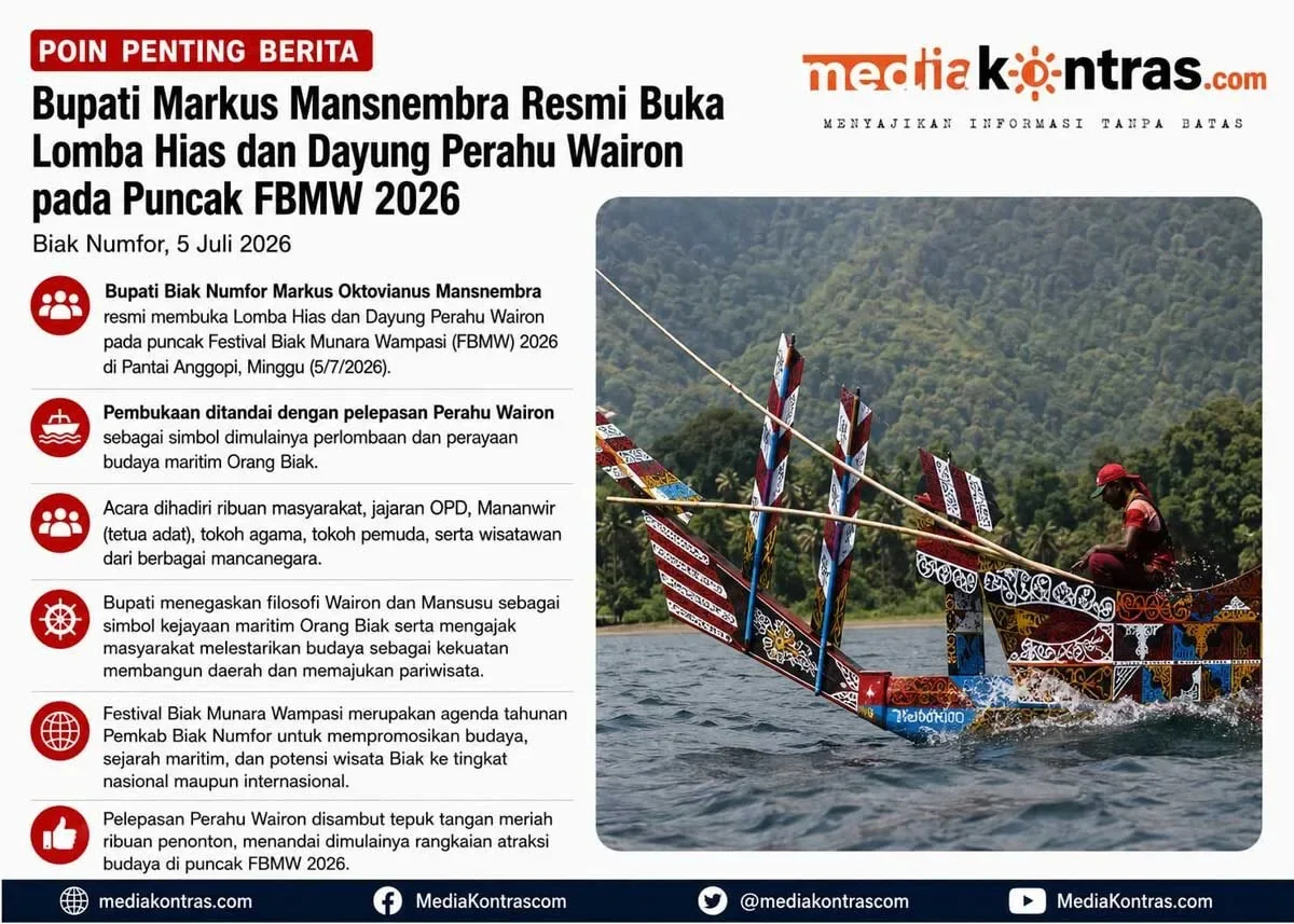 Lomba Hias dan Dayung Perahu Wairon