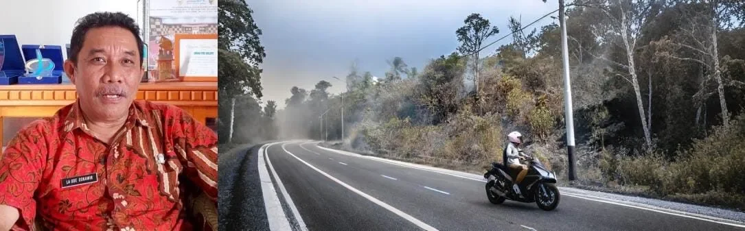 KEBAKARAN LAHAN PUNCAK KOMUS