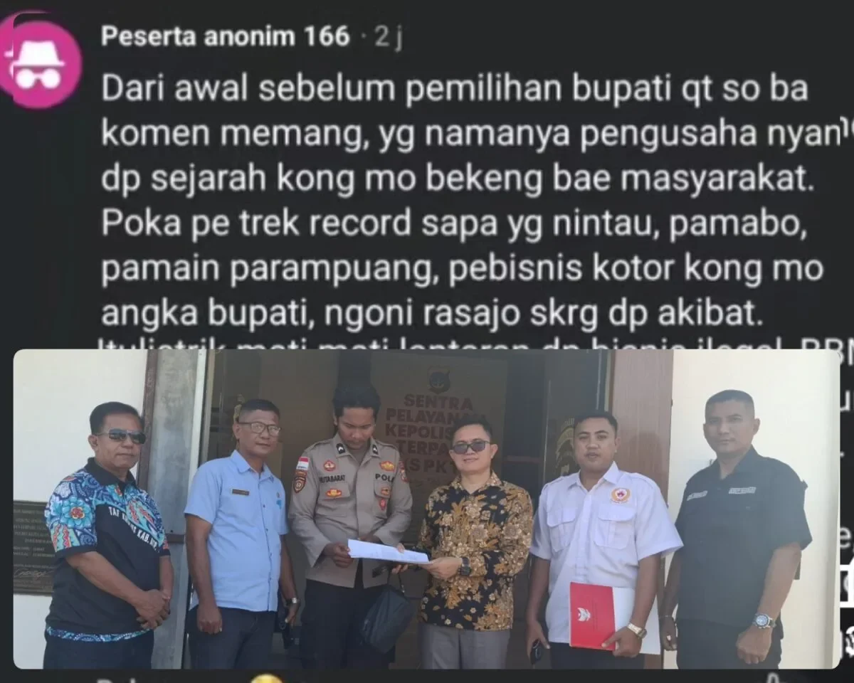 Komentar Dengan Kalimat Hinaan Kepada Bupati Welly Titah, Akun Facebook Peserta Anonim 166 Dipolisikan 167 PhotoCollage 1789732029646