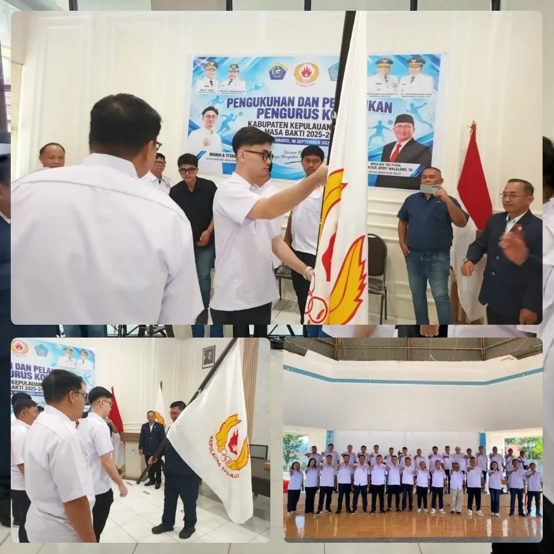 Resmi Pimpin KONI Talaud Periode 2025 - 2029, Mario Titah Siap Angkat Prestasi Olahraga Tanah Porodisa 167 PhotoCollage 1789735124958